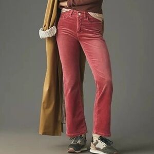 NWT | The Yaya Mid Rise Corduroy Crop Flare Pants by Pilcro